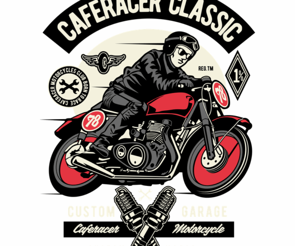 Cafe Racer Classic - Motorcycle Emblem