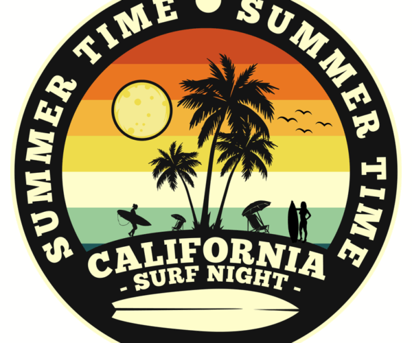California Surf - Summer Time Sticker