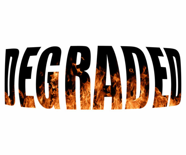 Degraded Word - Fiery Destruction