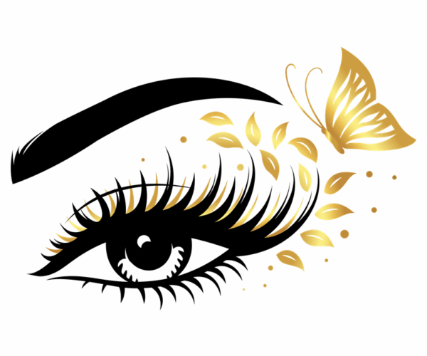 Eyelash Butterfly - Golden Grace