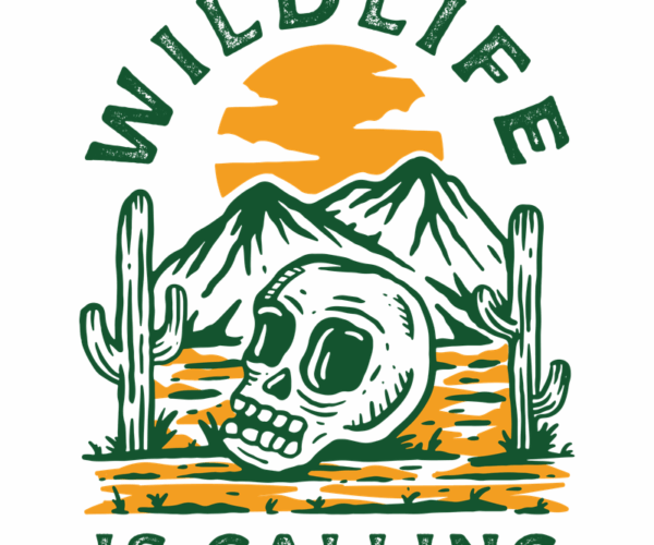 Desert Skull - Western Sunset