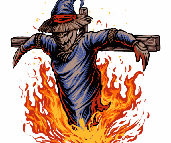 Burning Scarecrow - Halloween Horror