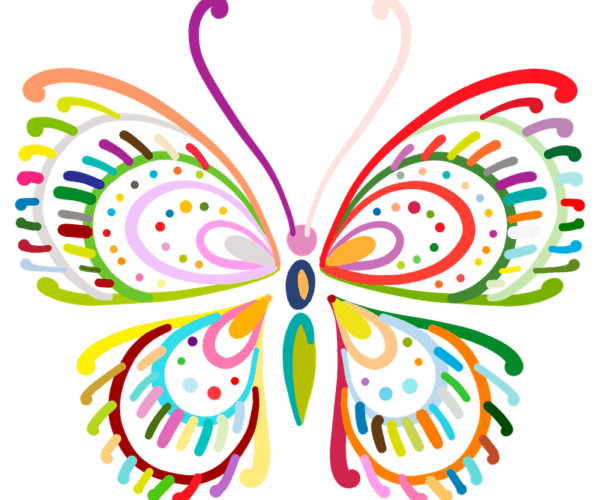 Abstract Butterfly - Whimsical Design