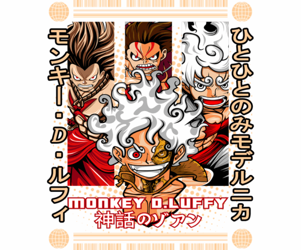 Luffy's Transformations - God of the Sun T-Shirt
