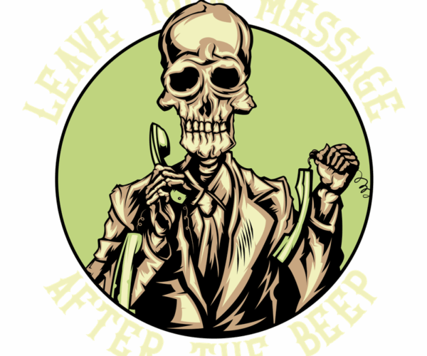 Skeletal Receptionist - Grim Reminder