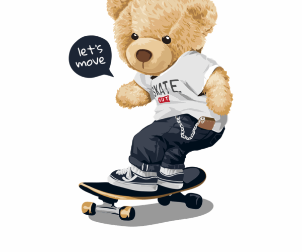 Skater Bear - Urban Coolness