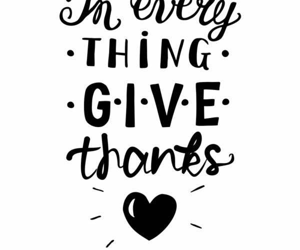 Thanksgiving Script - Give Thanks Heart