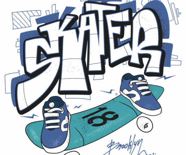 Skater Style - Graffiti Deck Design