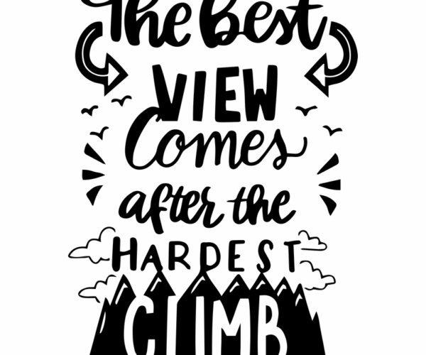 Mountain View - Motivational Typography