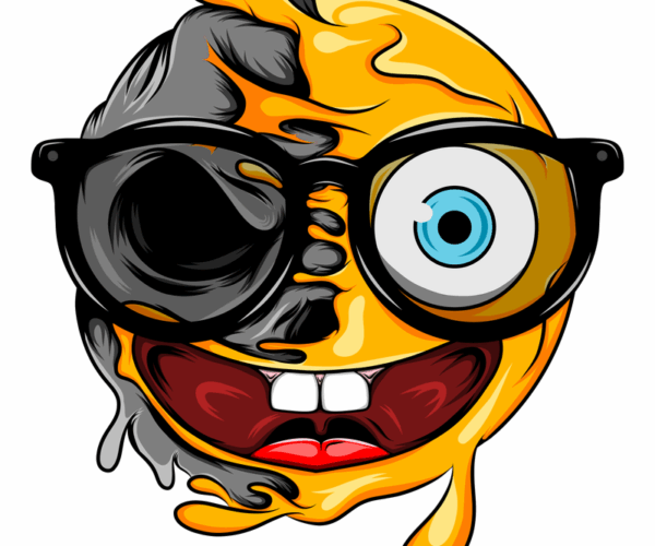 Meltdown Emoji - Goofy and Grotesque