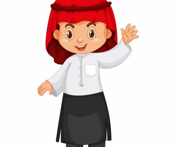 Arab Boy - Waving Character