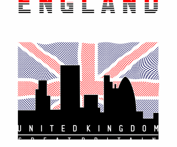 London Skyline - Union Jack Silhouette