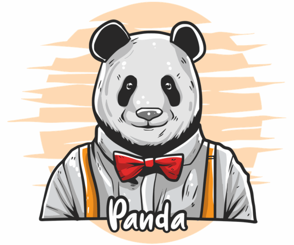 Dapper Panda - Bowtie Edition