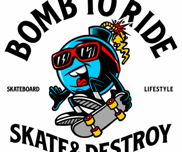 Bomb Surfer - Street Style Cartoon