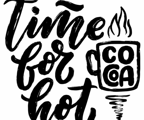 Hot Cocoa Mug - Typography Graphic