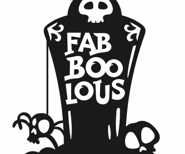 Fab Boolous Tombstone - Halloween Humor