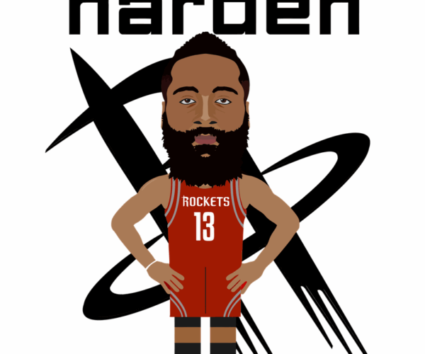 James Harden - Cartoon Illustration
