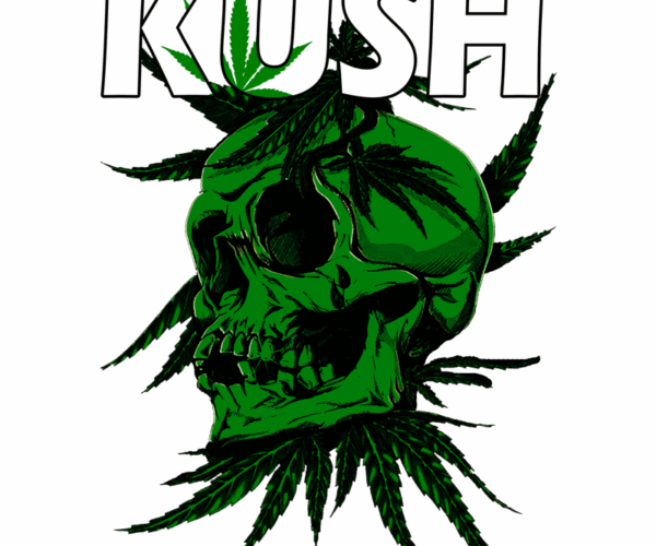 Green Kush Skull - Cannabis Culture