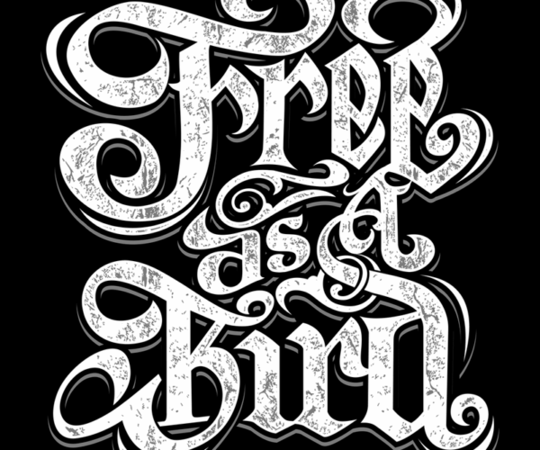 Free as Hell - Typography Art Print
