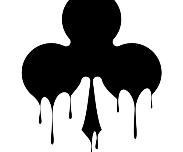 Dripping Clubs - Playing Card Suit