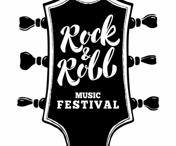 Rock & Roll Headstock - Music Festival Design