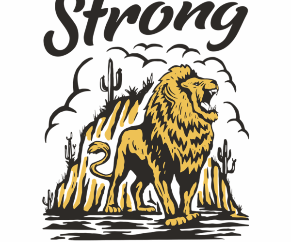 Roaring Strength - Desert Lion