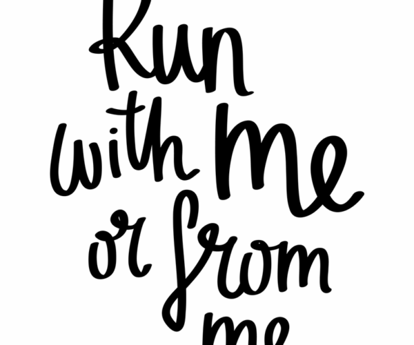 Run With Me - Typography Design