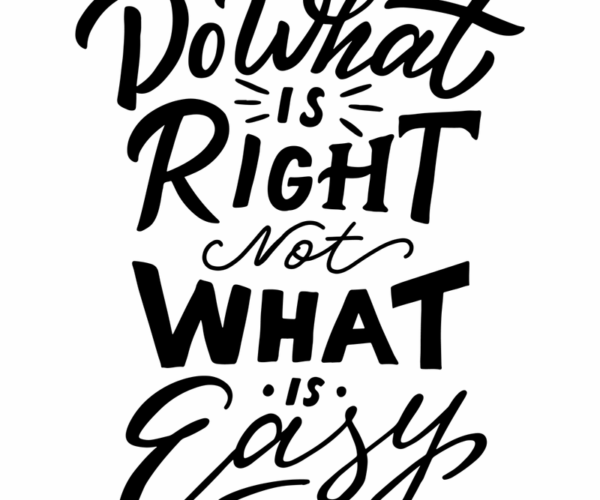 Motivational Typography - Moral Compass