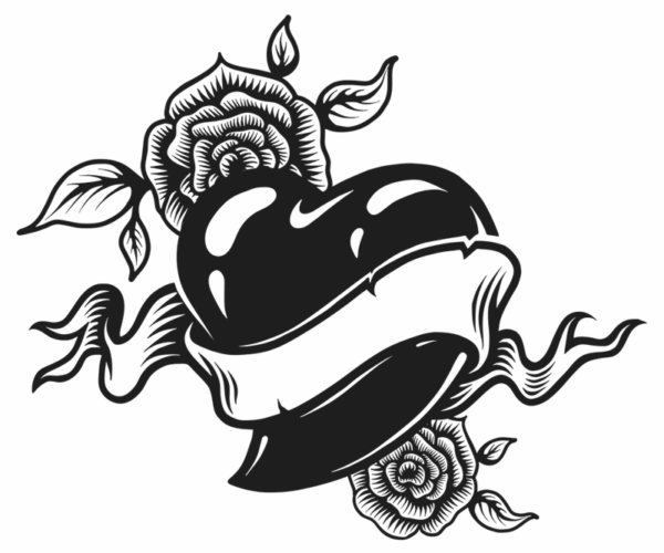 Heart Tattoo - Vintage Love