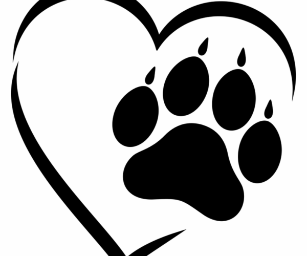 Paw Print Heart - Animal Love