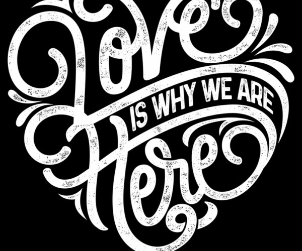 Heart Typography - Love Message