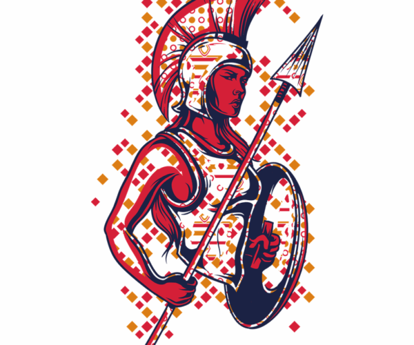 Spartan Warrior - Geometric Grit