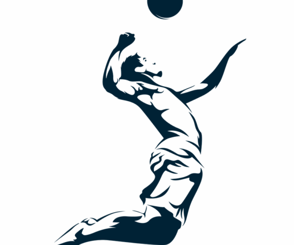 Volleyball Player - Dynamic Athletic Pose