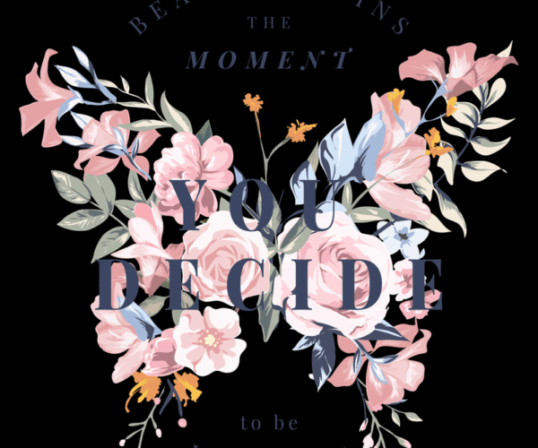Floral Typography - Inspirational Message