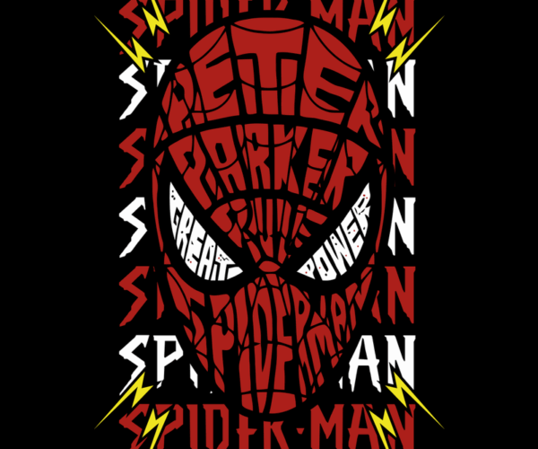Spider-Man Mask - Typographic Hero Edition
