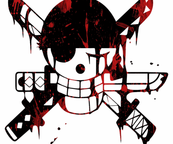 Pirate Jolly Roger - Blood Splatter Design