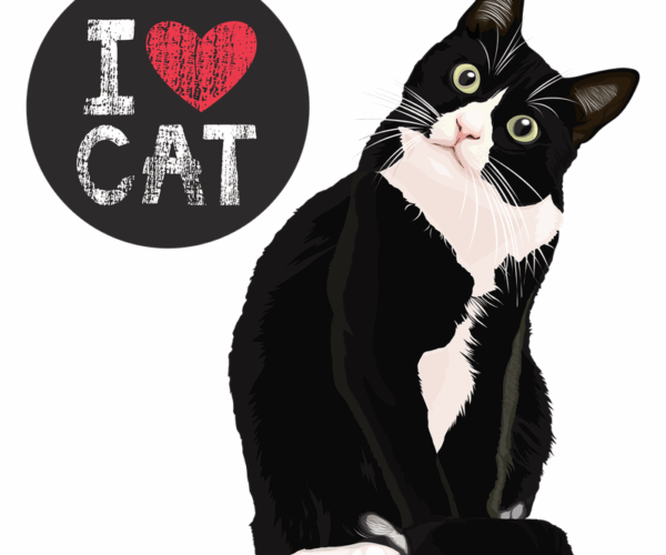 Tuxedo Cat - I Love Cats Edition