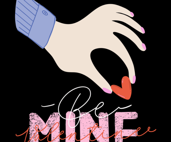 Be Mine Valentine - Hand Heart
