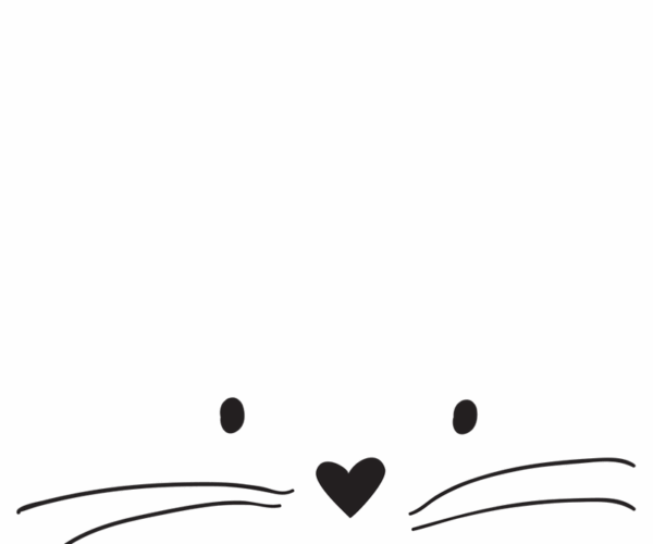 Whimsical Bunny - Minimalist Chic