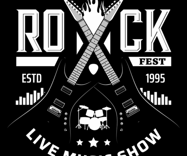 Rock Fest - Electric Guitar Emblem