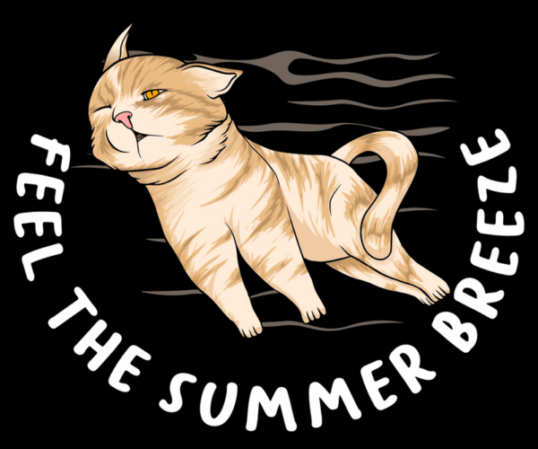 Summer Breeze Cat - Relaxed Feline