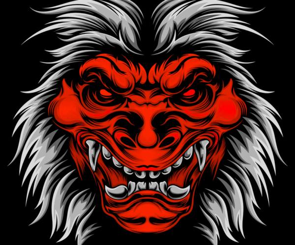 Oni Mask - Fierce Guardian