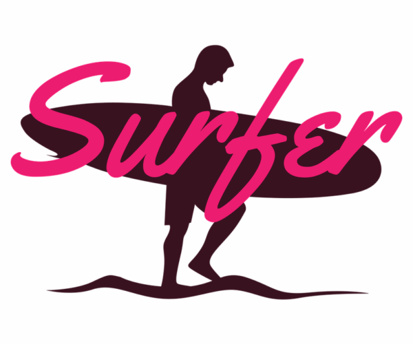 Surfer - Coastal Lifestyle Illustration