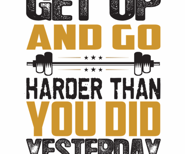 Motivational Barbell - Fitness Typography