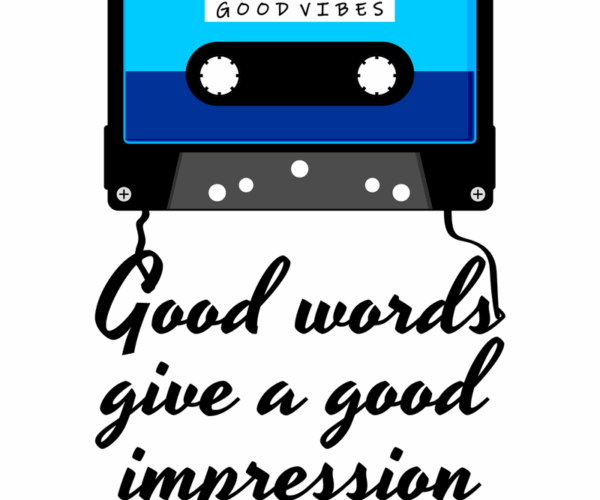 Good Vibes Cassette - Retro Impression