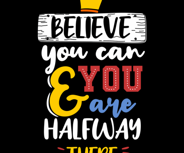 Motivational Typography - Halfway There
