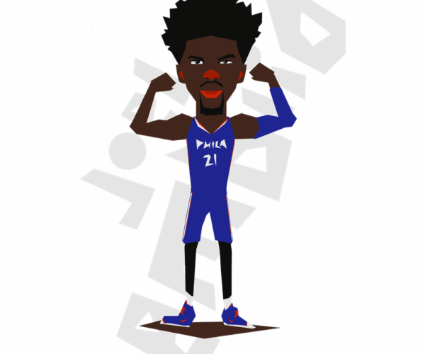 The Process - Joel Embiid Caricature