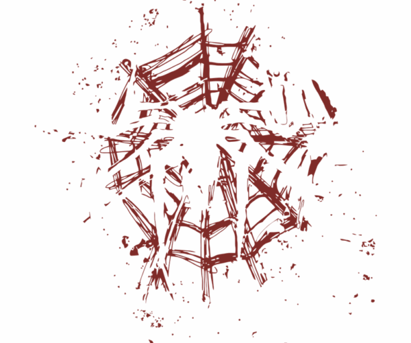 Abstract Web - Crimson Decay