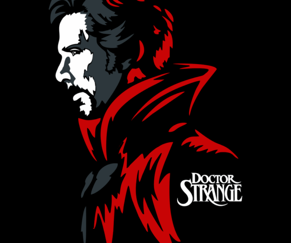 Doctor Strange - Crimson Cloak Silhouette