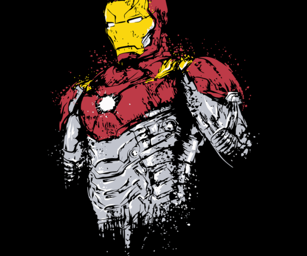 Iron Man - Splatter Art Style